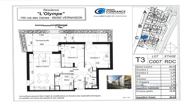Ma-Cabane - Vente Appartement Vernaison, 58 m²