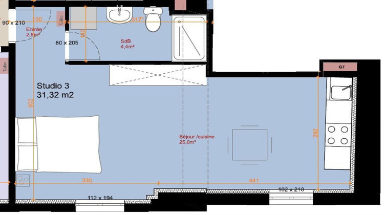Ma-Cabane - Vente Appartement Vernon, 31 m²