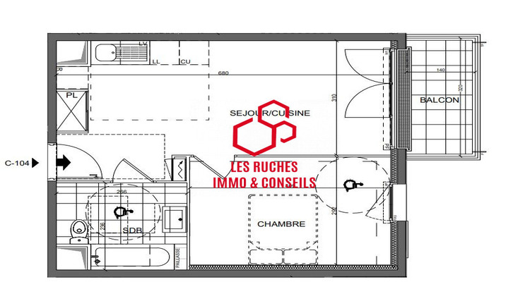 Ma-Cabane - Vente Appartement Vernouillet, 39 m²