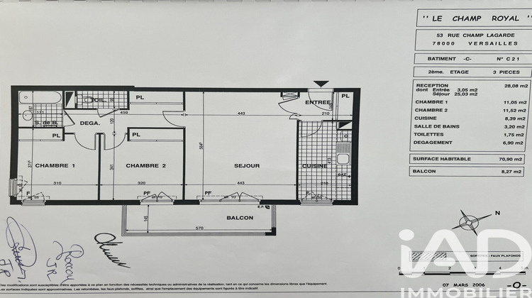 Ma-Cabane - Vente Appartement Versailles, 71 m²