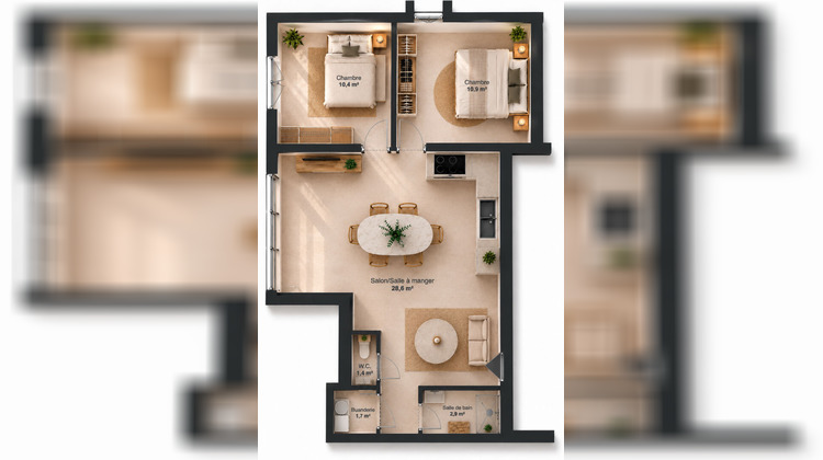 Ma-Cabane - Vente Appartement VERTOU, 58 m²
