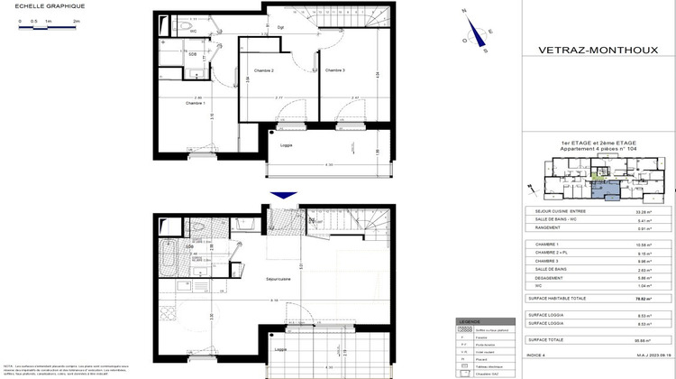 Ma-Cabane - Vente Appartement VETRAZ-MONTHOUX, 79 m²