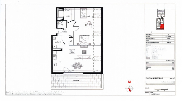 Ma-Cabane - Vente Appartement VEZIN-LE-COQUET, 71 m²