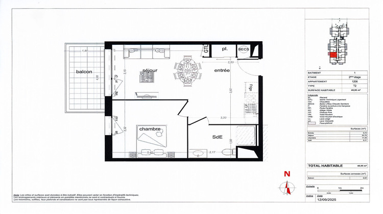 Ma-Cabane - Vente Appartement VEZIN-LE-COQUET, 41 m²