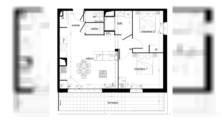 Ma-Cabane - Vente Appartement VEZIN-LE-COQUET, 58 m²