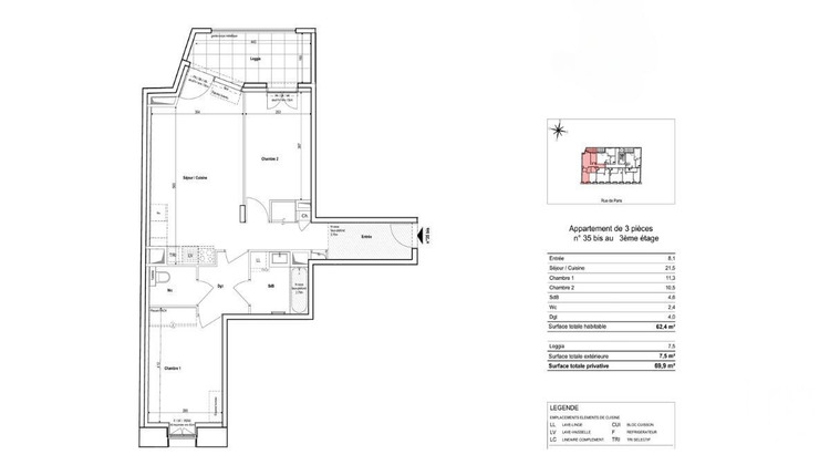 Ma-Cabane - Vente Appartement Vichy, 62 m²