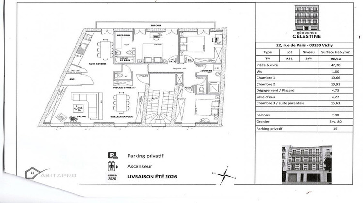 Ma-Cabane - Vente Appartement VICHY, 95 m²