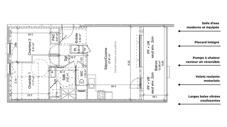 Ma-Cabane - Vente Appartement Vif, 64 m²