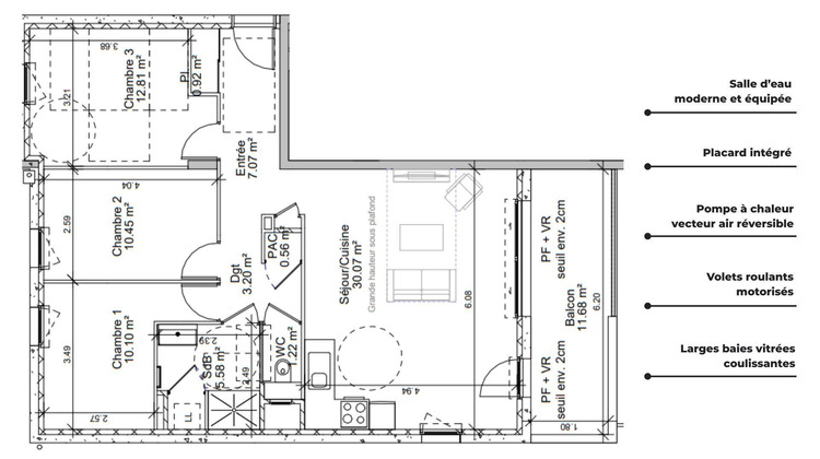 Ma-Cabane - Vente Appartement Vif, 66 m²