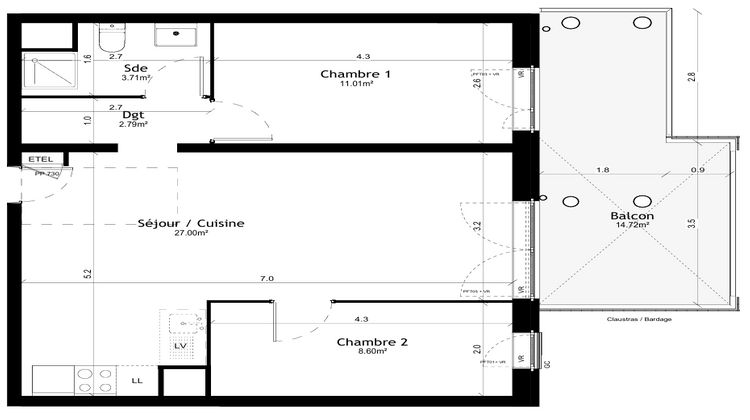 Ma-Cabane - Vente Appartement Vigneux-sur-Seine, 53 m²