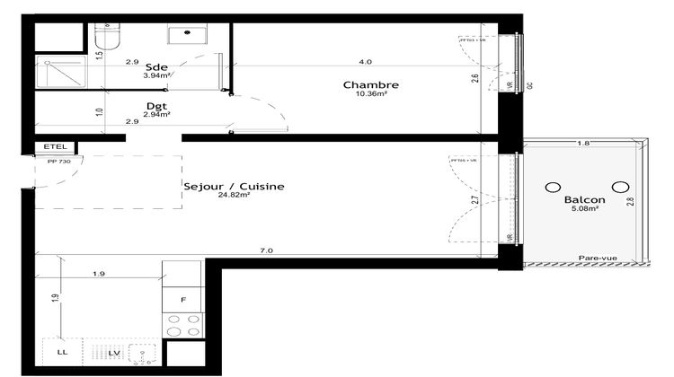 Ma-Cabane - Vente Appartement Vigneux-sur-Seine, 42 m²