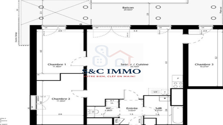 Ma-Cabane - Vente Appartement Vigneux-sur-Seine, 76 m²