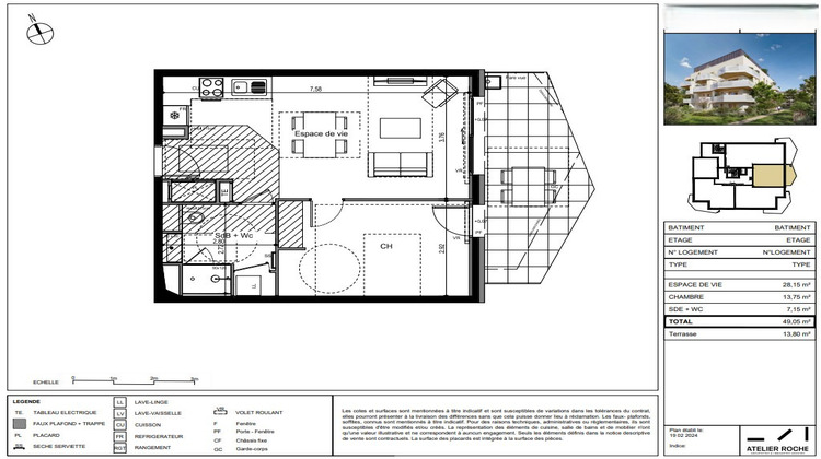 Ma-Cabane - Vente Appartement VILLE-LA-GRAND, 49 m²