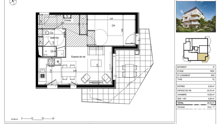 Ma-Cabane - Vente Appartement Ville-la-Grand, 49 m²