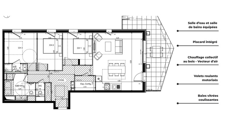 Ma-Cabane - Vente Appartement Ville-la-Grand, 67 m²