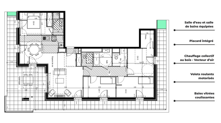 Ma-Cabane - Vente Appartement Ville-la-Grand, 92 m²