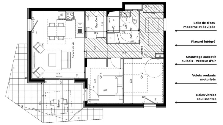 Ma-Cabane - Vente Appartement Ville-la-Grand, 67 m²