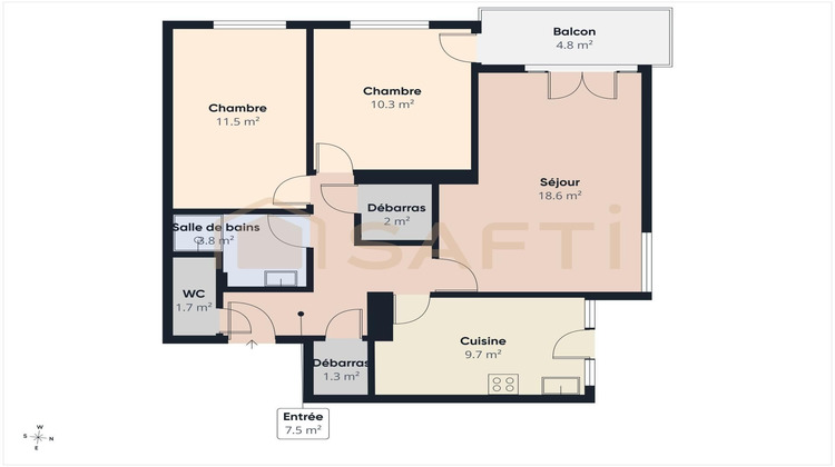 Ma-Cabane - Vente Appartement Villefranche-sur-Saône, 64 m²