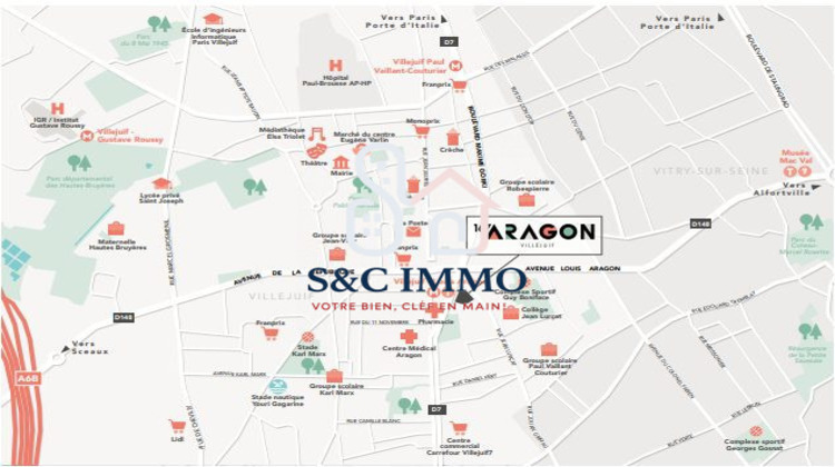 Ma-Cabane - Vente Appartement Villejuif, 87 m²