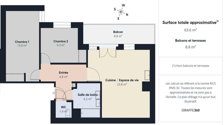 Ma-Cabane - Vente Appartement Villejuif, 63 m²