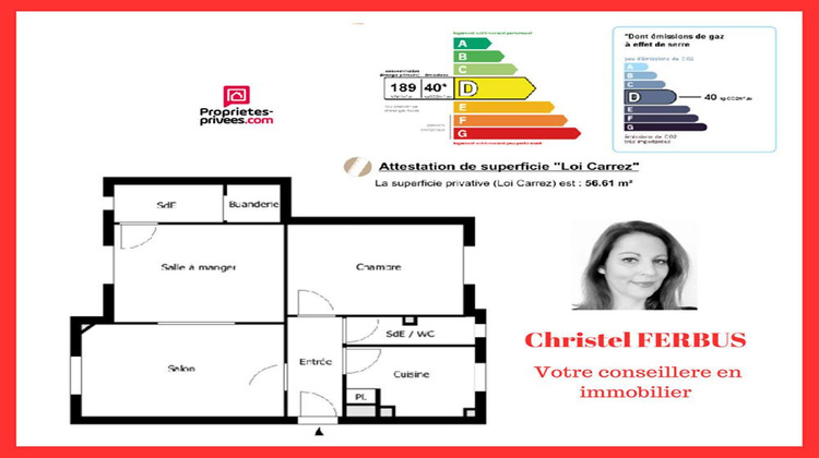 Ma-Cabane - Vente Appartement VILLEMOMBLE, 56 m²