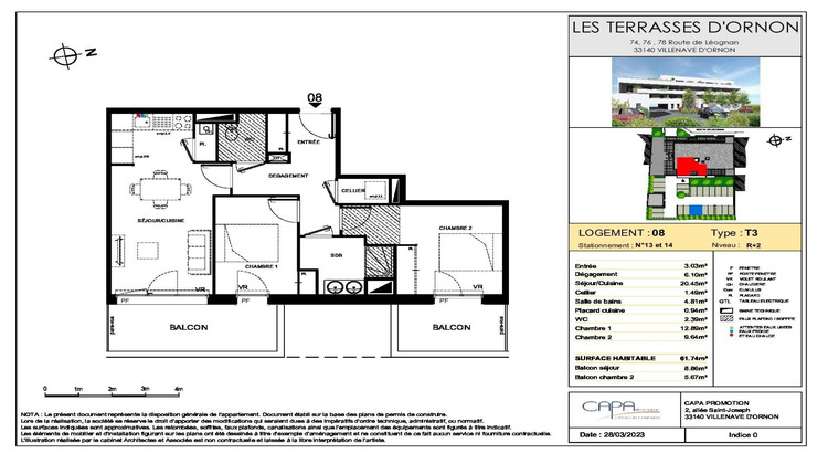 Ma-Cabane - Vente Appartement Villenave-d'Ornon, 61 m²