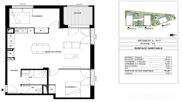 Ma-Cabane - Vente Appartement Villenave-d'Ornon, 70 m²
