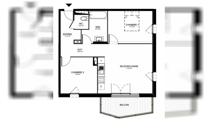 Ma-Cabane - Vente Appartement Villenave-d'Ornon, 65 m²