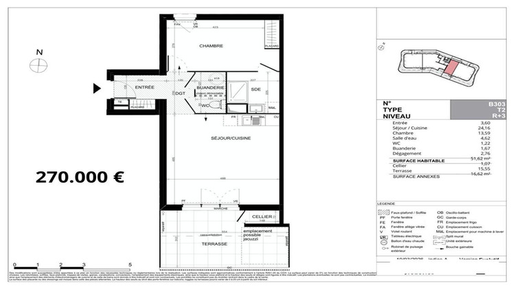 Ma-Cabane - Vente Appartement VILLENEUVE DE LA RAHO, 51 m²