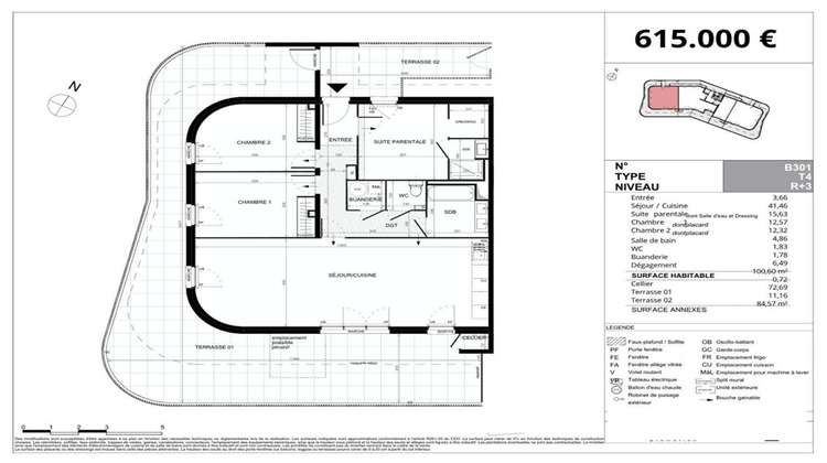 Ma-Cabane - Vente Appartement VILLENEUVE DE LA RAHO, 100 m²
