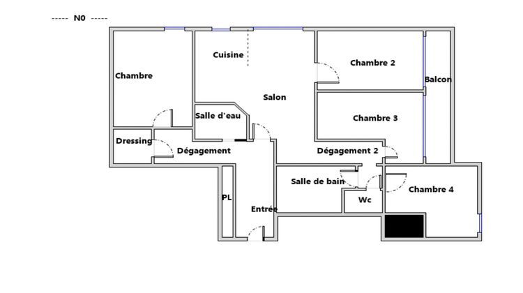 Ma-Cabane - Vente Appartement VILLENEUVE-LA-GARENNE, 82 m²