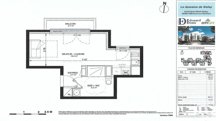 Ma-Cabane - Vente Appartement Villeneuve-la-Garenne, 26 m²