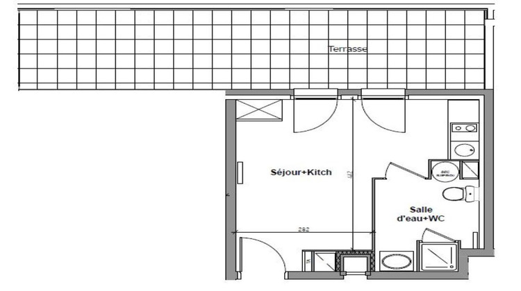 Ma-Cabane - Vente Appartement VILLENEUVE-LA-GARENNE, 21 m²