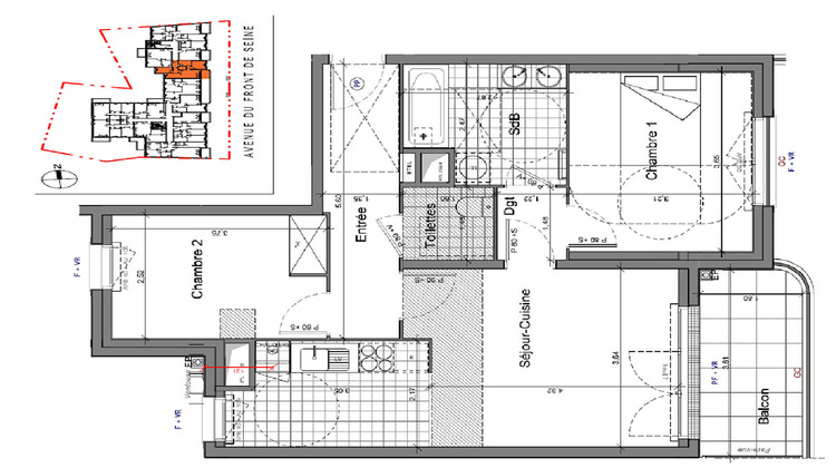 Ma-Cabane - Vente Appartement VILLENEUVE-LE-ROI, 73 m²