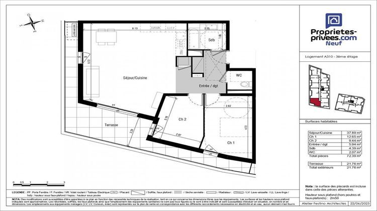 Ma-Cabane - Vente Appartement VILLENEUVE LOUBET, 72 m²