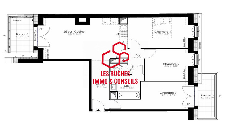Ma-Cabane - Vente Appartement Villeneuve-Saint-Georges, 74 m²