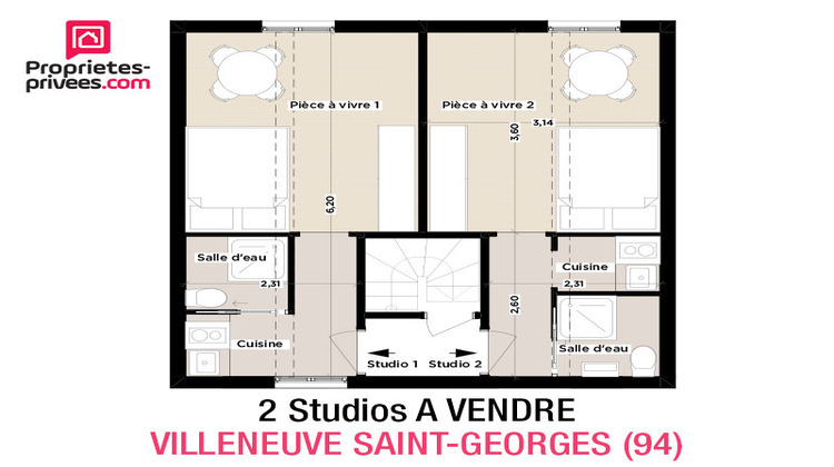 Ma-Cabane - Vente Appartement VILLENEUVE SAINT GEORGES, 28 m²