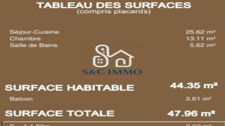 Ma-Cabane - Vente Appartement Villeneuve-Saint-Georges, 44 m²