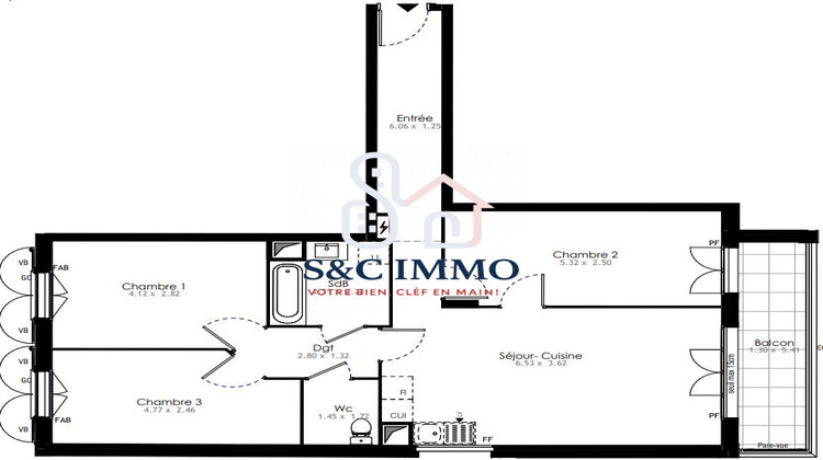 Ma-Cabane - Vente Appartement Villeneuve-Saint-Georges, 78 m²