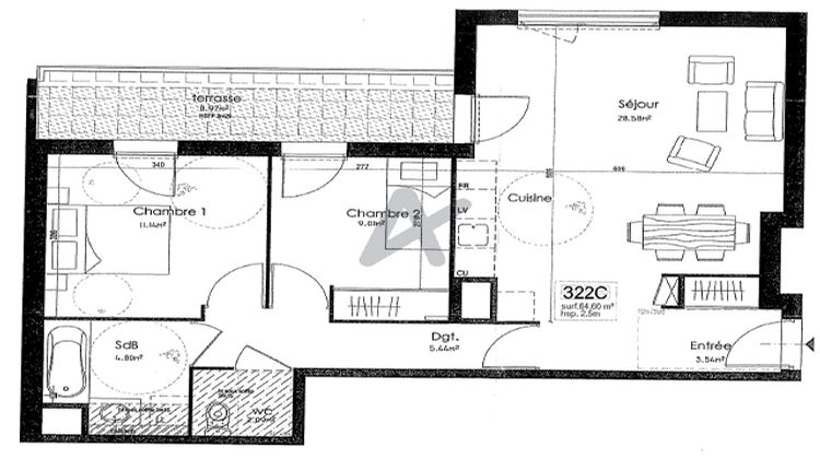 Ma-Cabane - Vente Appartement Villeurbanne, 65 m²