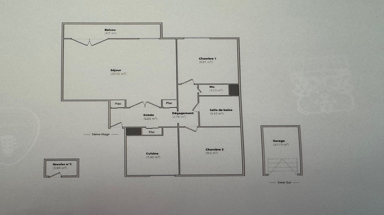 Ma-Cabane - Vente Appartement VILLEURBANNE, 62 m²