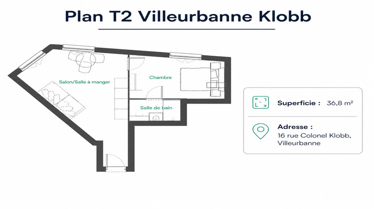 Ma-Cabane - Vente Appartement Villeurbanne, 32 m²