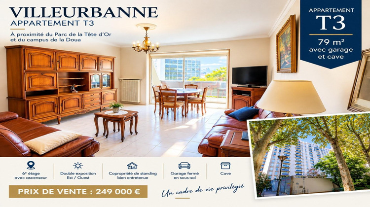 Ma-Cabane - Vente Appartement Villeurbanne, 79 m²