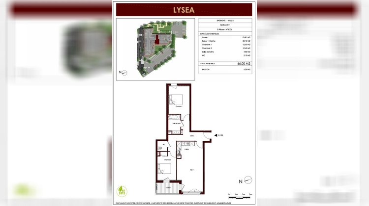 Ma-Cabane - Vente Appartement VILLIERS-LE-BEL, 66 m²