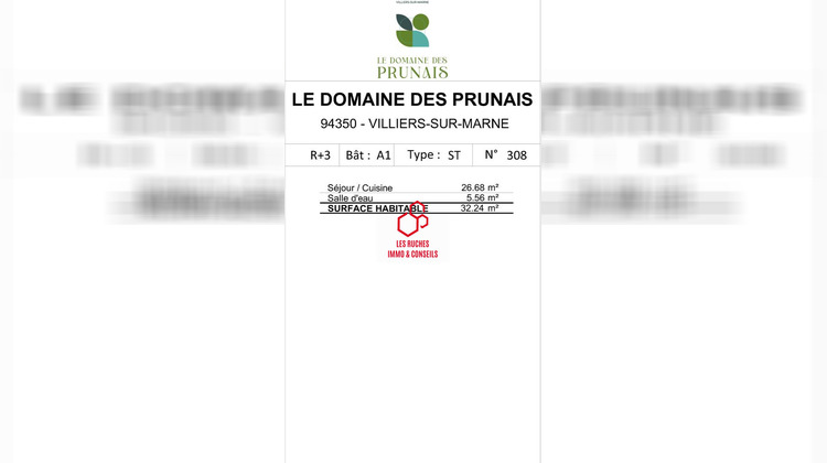 Ma-Cabane - Vente Appartement Villiers-sur-Marne, 32 m²