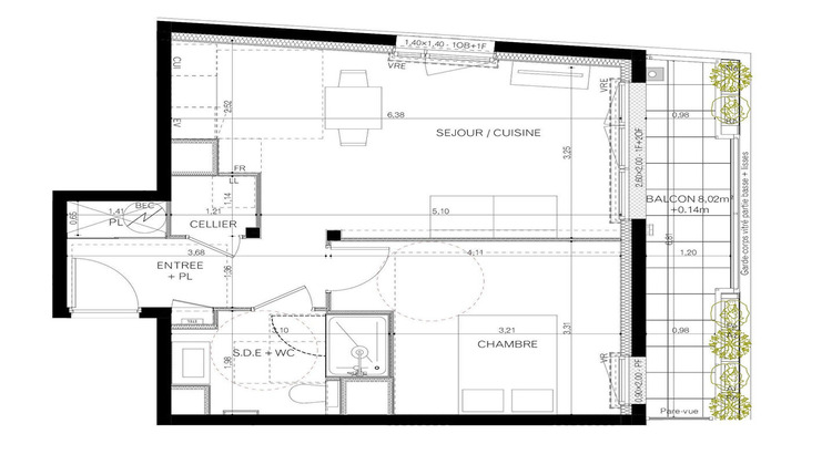 Ma-Cabane - Vente Appartement VITRE, 44 m²