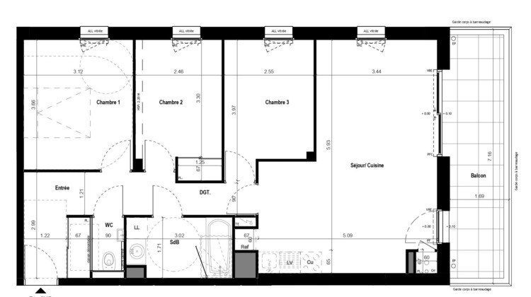 Ma-Cabane - Vente Appartement VITRE, 74 m²