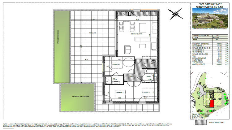 Ma-Cabane - Vente Appartement Viviers-du-Lac, 88 m²