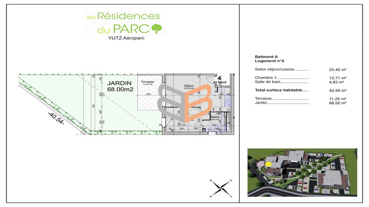 Ma-Cabane - Vente Appartement Yutz, 42 m²