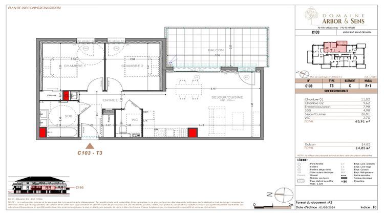 Ma-Cabane - Vente Appartement YVOIRE, 63 m²